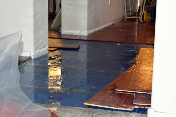 Professional Emergency Water Damage Restoration technician working in Union Grove, WI